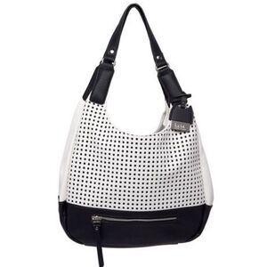 Nicole Miller Large Purse/Bag Black & Ivory GUC